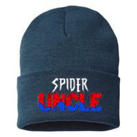 Funny Spider Uncle Matching Family Shirts Sustainable Knit Beanie