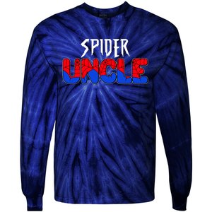 Funny Spider Uncle Matching Family Shirts Tie-Dye Long Sleeve Shirt