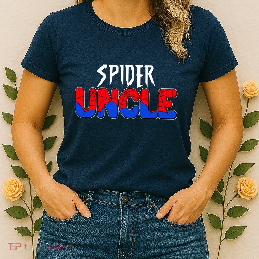 Funny Spider Uncle Matching Family Shirts Womens T-Shirt