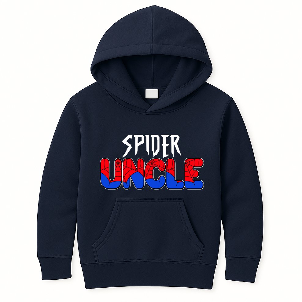 Funny Spider Uncle Matching Family Shirts Kids Hoodie