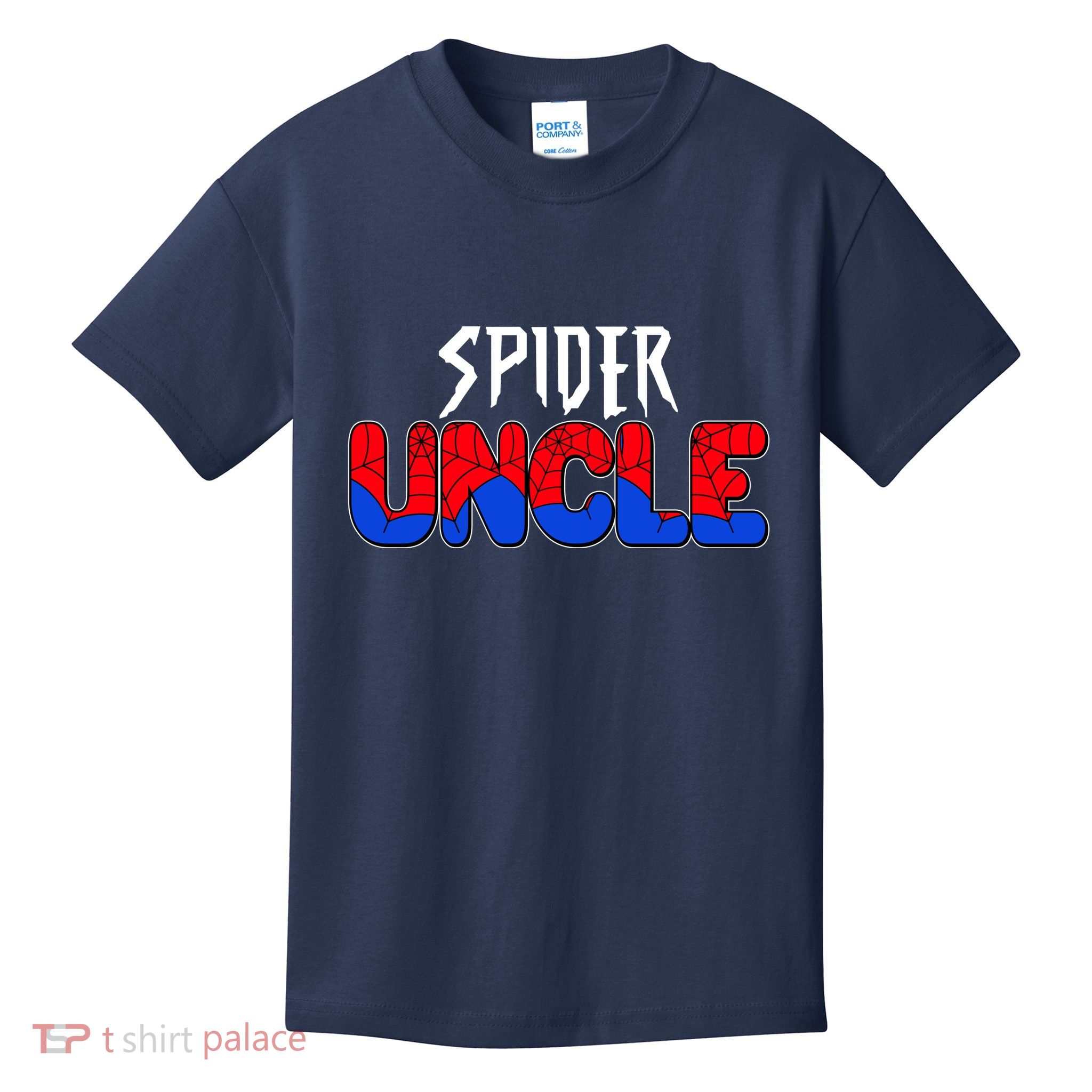 Funny Spider Uncle Matching Family Shirts Kids T-Shirt