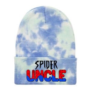 Funny Spider Uncle Matching Family Shirts Tie Dye 12in Knit Beanie