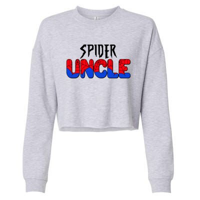 Funny Spider Uncle Matching Family Shirts Cropped Pullover Crew