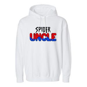 Funny Spider Uncle Matching Family Shirts Garment-Dyed Fleece Hoodie