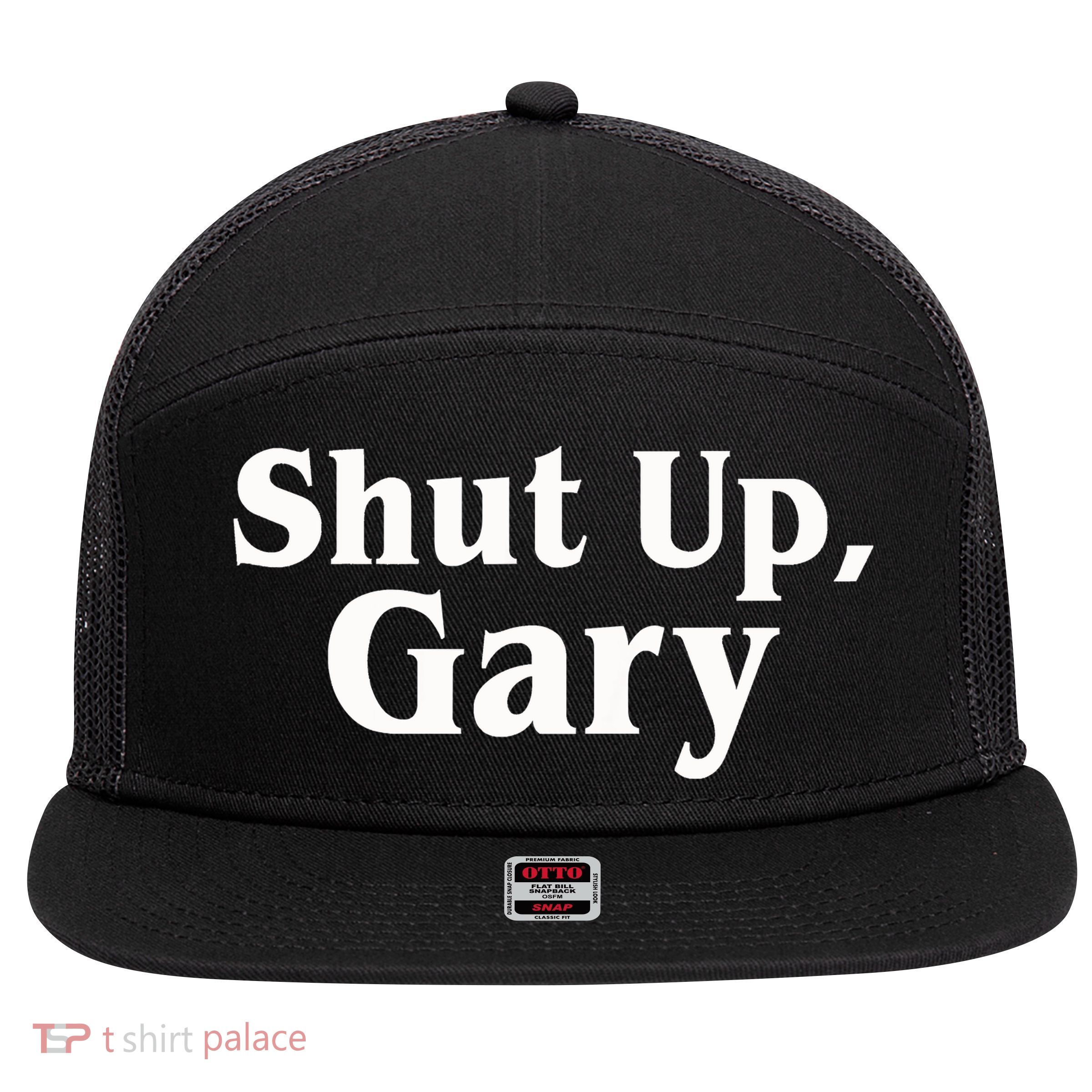 Football Shut Up Gary 7 Panel Mesh Trucker Snapback Hat