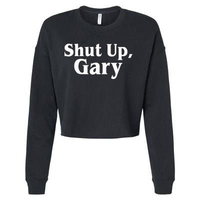 Football Shut Up Gary Cropped Pullover Crew