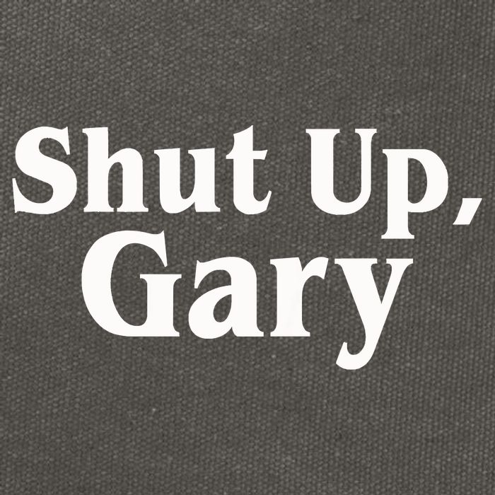 Football Shut Up Gary Cotton Canvas Backpack