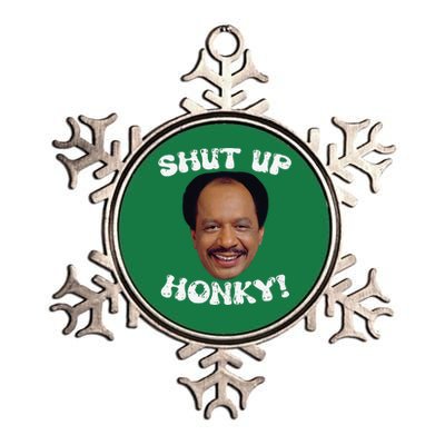 Funny Shut Up Honky Metallic Star Ornament