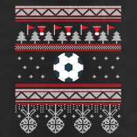 Funny Soccer Ugly Christmas Sweaters Meaningful Gift 7 Panel Mesh Trucker Snapback Hat