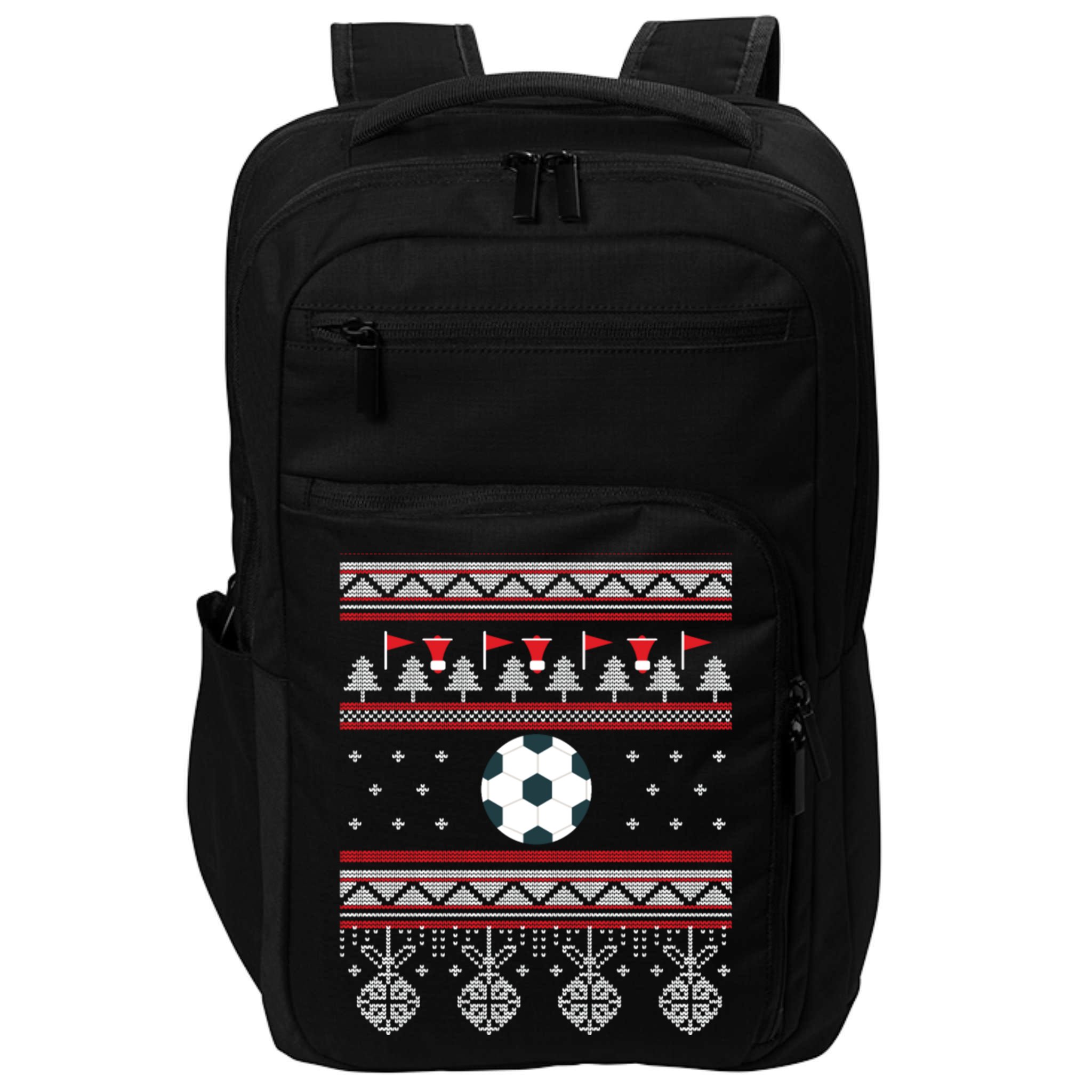 Funny Soccer Ugly Christmas Sweaters Meaningful Gift Impact Tech Backpack