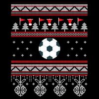 Funny Soccer Ugly Christmas Sweaters Meaningful Gift Cooling Performance Long Sleeve Crew