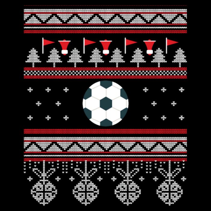 Funny Soccer Ugly Christmas Sweaters Meaningful Gift Cooling Performance Long Sleeve Crew