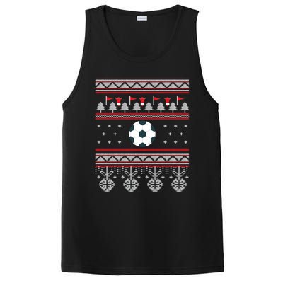 Funny Soccer Ugly Christmas Sweaters Meaningful Gift PosiCharge Competitor Tank