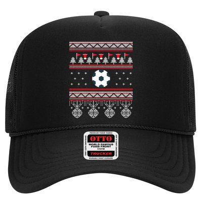 Funny Soccer Ugly Christmas Sweaters Meaningful Gift Trucker Hat