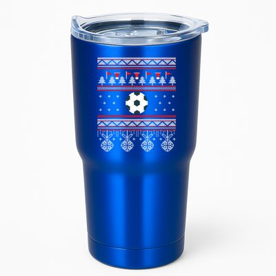 Funny Soccer Ugly Christmas Sweaters Meaningful Gift Tumbler