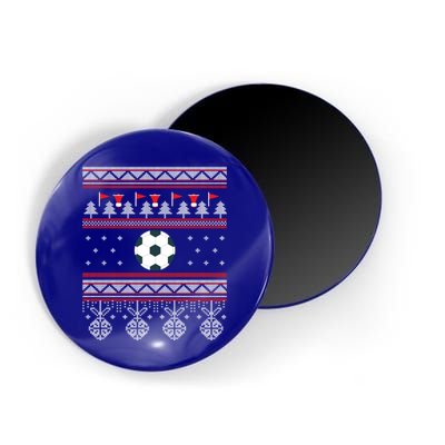 Funny Soccer Ugly Christmas Sweaters Meaningful Gift Magnet