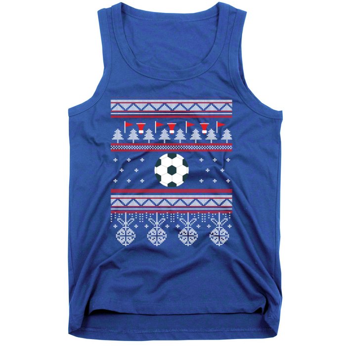 Funny Soccer Ugly Christmas Sweaters Meaningful Gift Tank Top