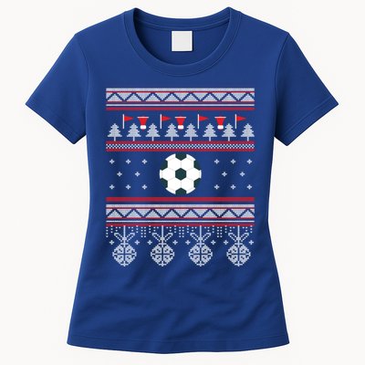 Funny Soccer Ugly Christmas Sweaters Meaningful Gift Womens T-Shirt