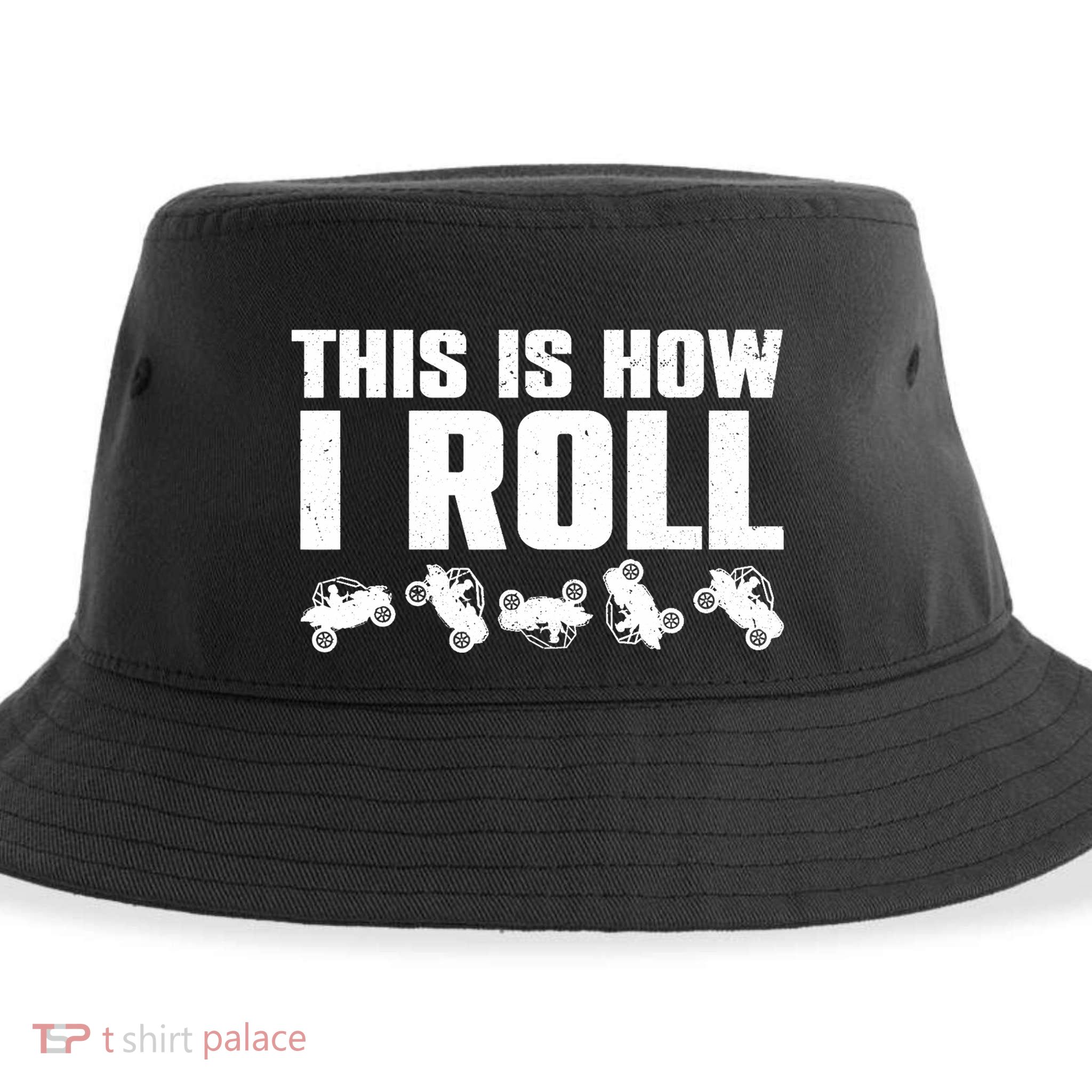 Funny Side-By-Side UTV Art 4 Wheeler ATV Lover Sustainable Bucket Hat