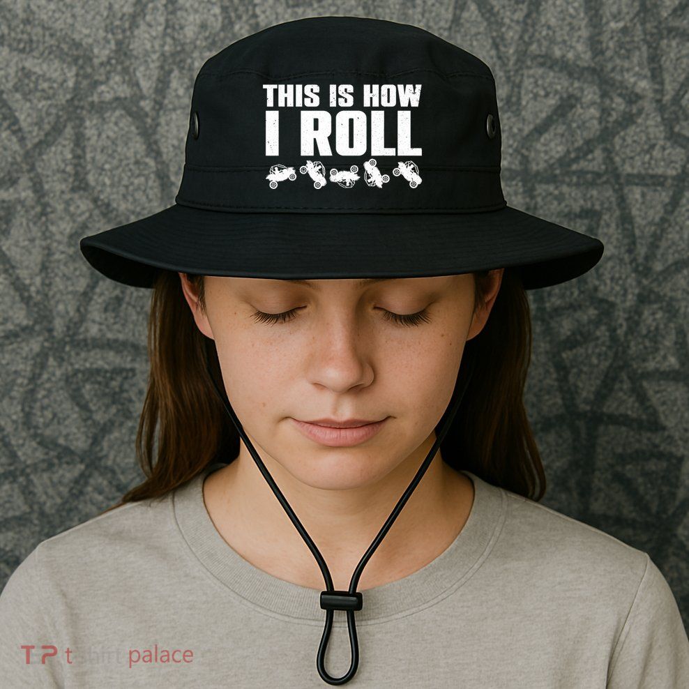 Funny Side-By-Side UTV Art 4 Wheeler ATV Lover Bucket Hat