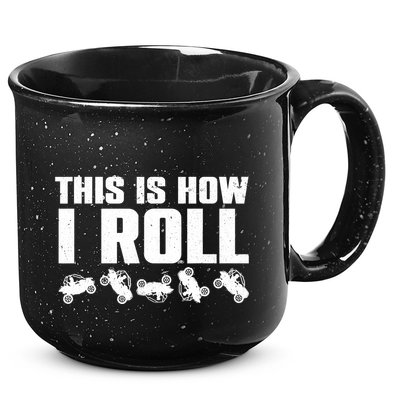 Funny Side-By-Side UTV Art 4 Wheeler ATV Lover 15oz Campfire Ceramic Mug