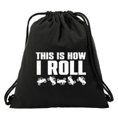 Funny Side-By-Side UTV Art 4 Wheeler ATV Lover Drawstring Bag