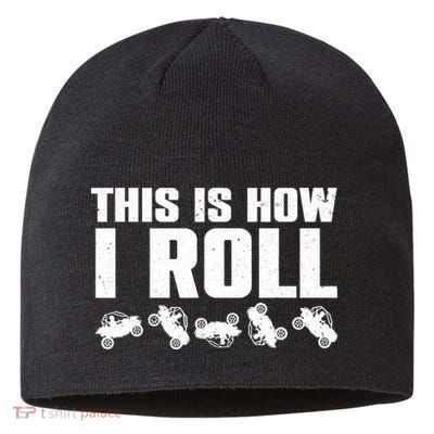Funny Side-By-Side UTV Art 4 Wheeler ATV Lover Sustainable Beanie
