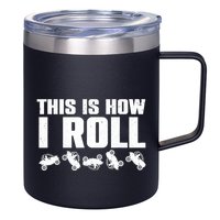 Funny Side-By-Side UTV Art 4 Wheeler ATV Lover 12oz Stainless Steel Coffee Mug