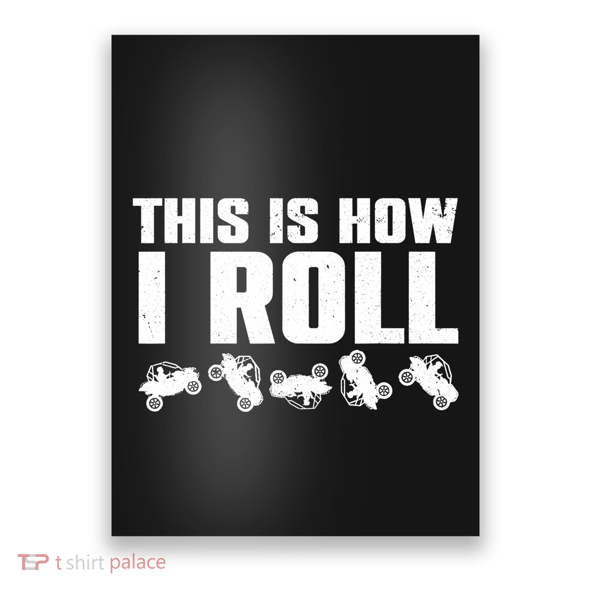 Funny Side-By-Side UTV Art 4 Wheeler ATV Lover Poster
