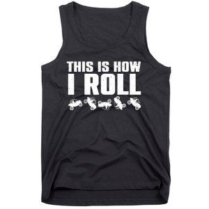 Funny Side-By-Side UTV Art 4 Wheeler ATV Lover Tank Top