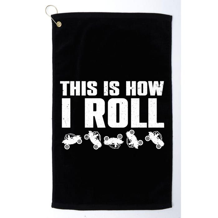 Funny Side-By-Side UTV Art 4 Wheeler ATV Lover Golf Towel