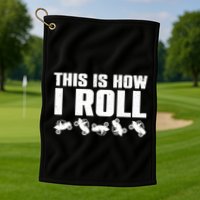 Funny Side-By-Side UTV Art 4 Wheeler ATV Lover Golf Towel