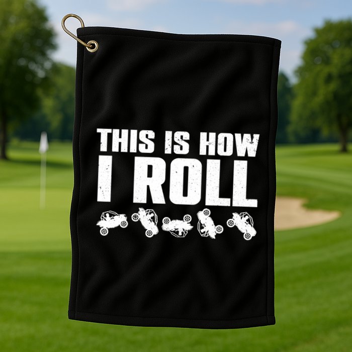 Funny Side-By-Side UTV Art 4 Wheeler ATV Lover Golf Towel