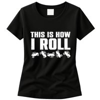 Funny Side-By-Side UTV Art 4 Wheeler ATV Lover Womens T-Shirt