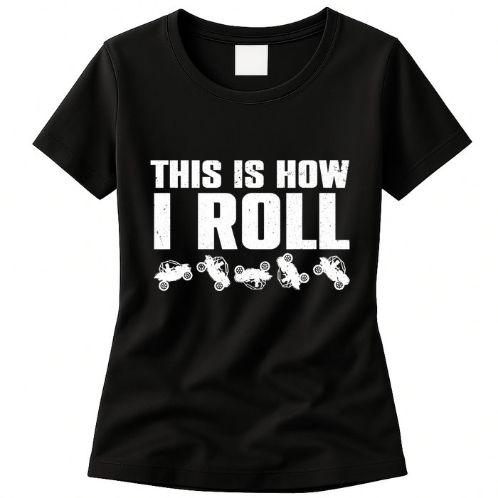 Funny Side-By-Side UTV Art 4 Wheeler ATV Lover Womens T-Shirt