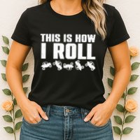 Funny Side-By-Side UTV Art 4 Wheeler ATV Lover Womens T-Shirt