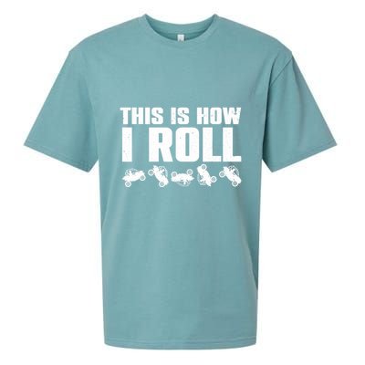 Funny Side-By-Side UTV Art 4 Wheeler ATV Lover Sueded Cloud Jersey T-Shirt