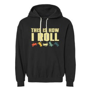 Funny Side-By-Side UTV Art 4 Wheeler ATV Lover Garment-Dyed Fleece Hoodie