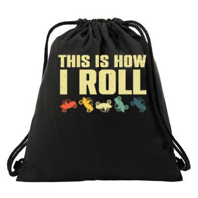 Funny Side-By-Side UTV Art 4 Wheeler ATV Lover Drawstring Bag