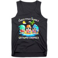 Funny Summer Vacation Gnomies Gnomes For Christmas In July Tank Top Tank Top