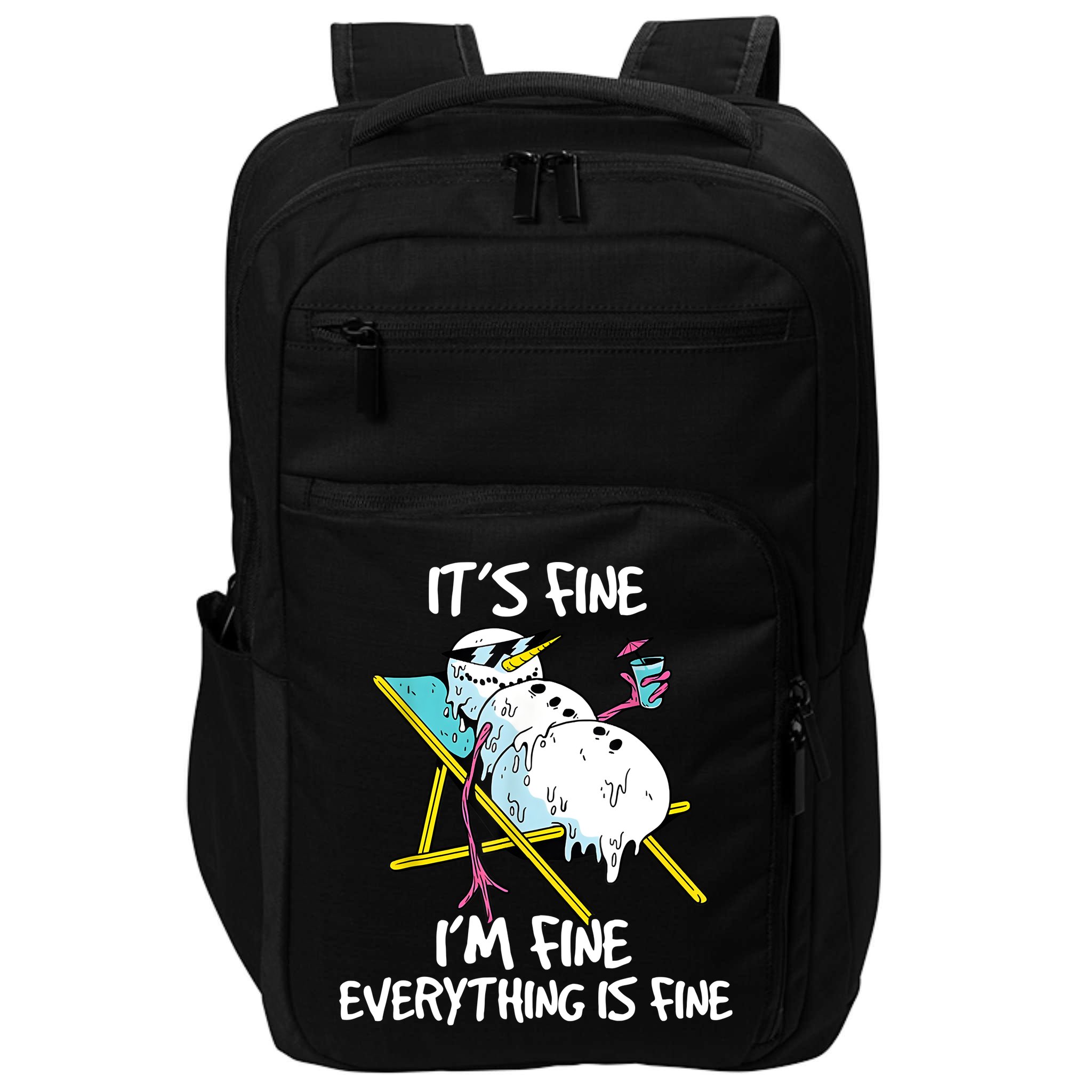 Funny Summer Vacation Gnomies Gnomes For Christmas In July Impact Tech Backpack