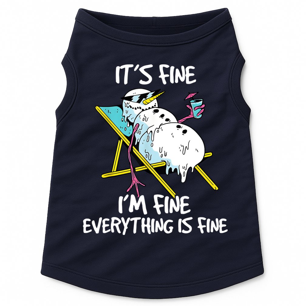 Funny Summer Vacation Gnomies Gnomes For Christmas In July Doggie Tank