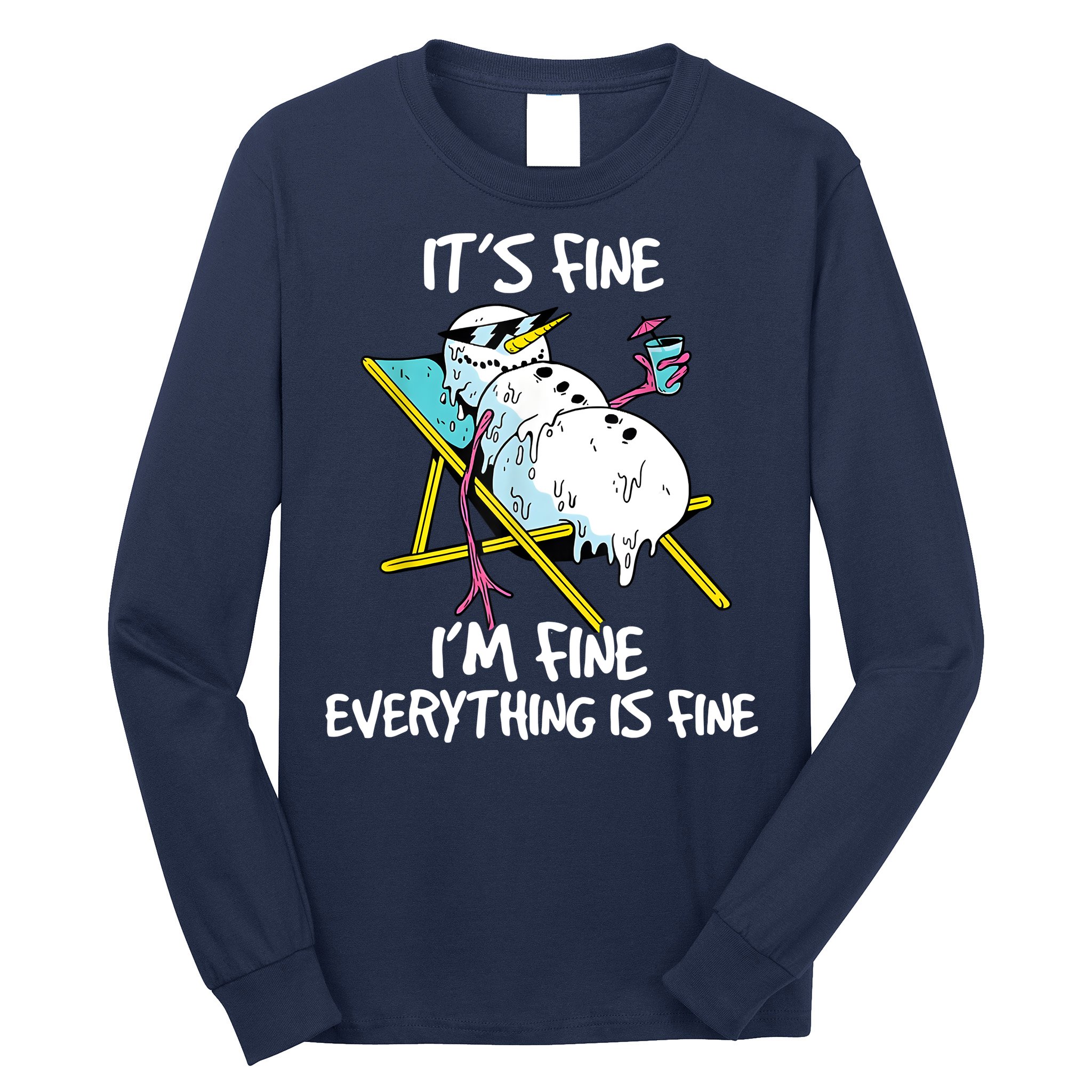 Funny Summer Vacation Gnomies Gnomes For Christmas In July Long Sleeve Shirt