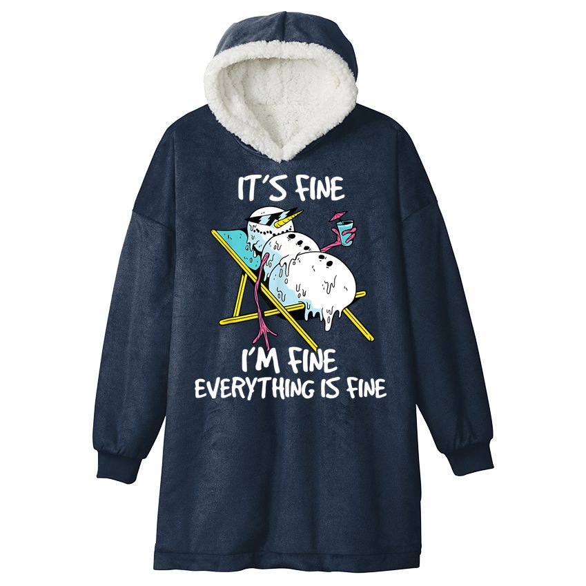 Funny Summer Vacation Gnomies Gnomes For Christmas In July Hooded Wearable Blanket