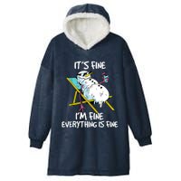 Funny Summer Vacation Gnomies Gnomes For Christmas In July Hooded Wearable Blanket