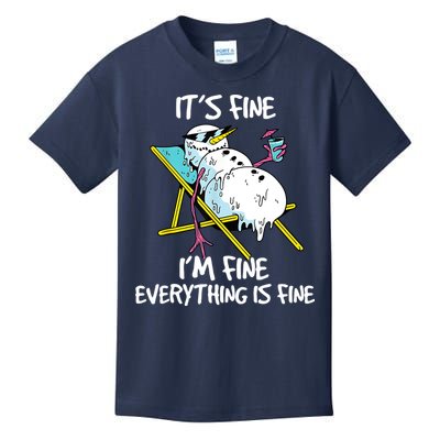 Funny Summer Vacation Gnomies Gnomes For Christmas In July Kids T-Shirt