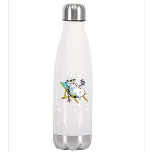 Funny Summer Vacation Gnomies Gnomes For Christmas In July Stainless Steel Insulated Water Bottle