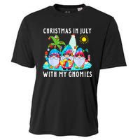 Funny Summer Vacation Gnomies Gnomes For Christmas In July Cooling Performance Crew T-Shirt