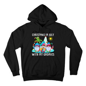 Funny Summer Vacation Gnomies Gnomes For Christmas In July Hoodie