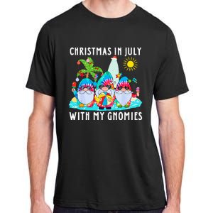 Funny Summer Vacation Gnomies Gnomes For Christmas In July Adult ChromaSoft Performance T-Shirt